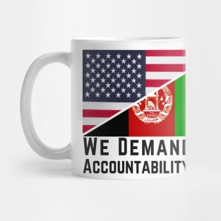 PER 51 black text DEMAND ACCOUNTABILITY Mug